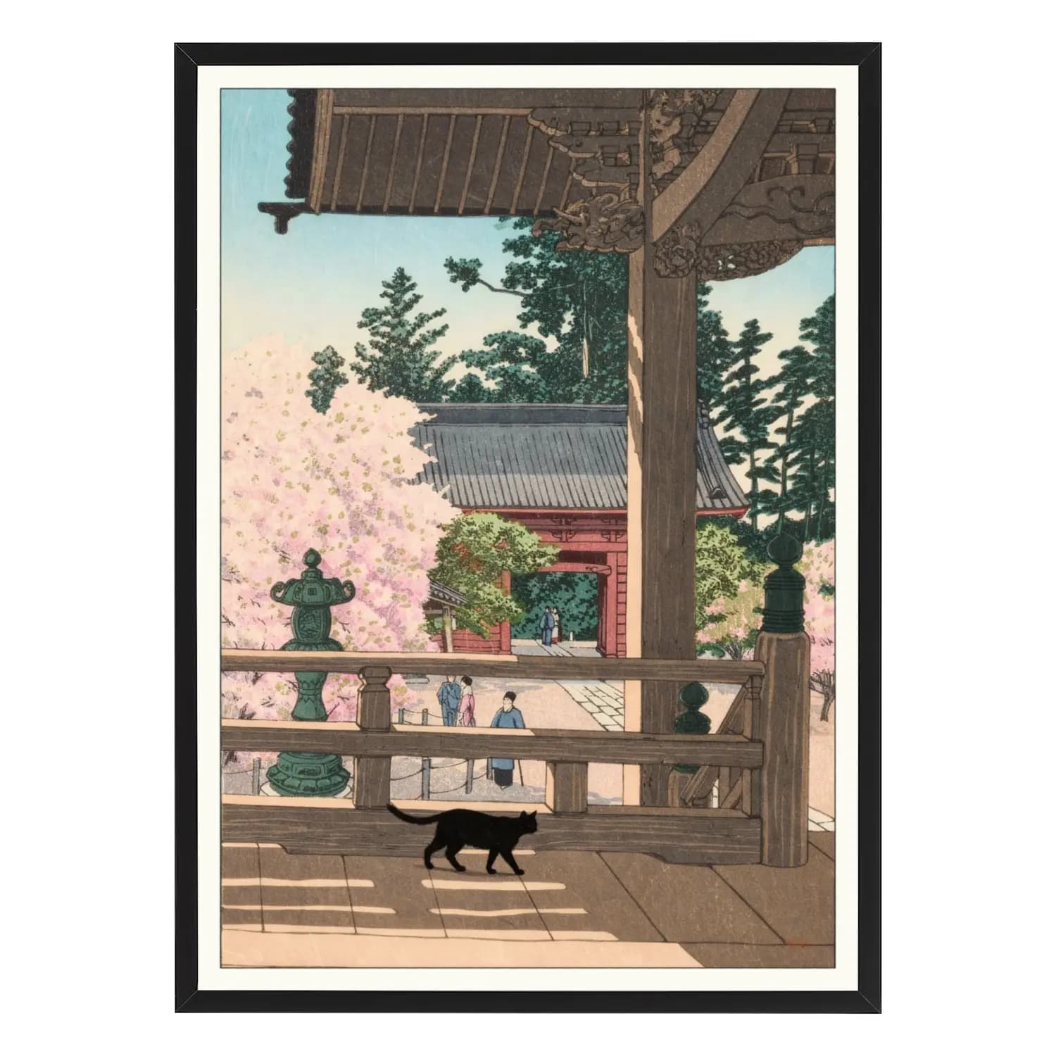Myohonji Temple Cat in Spring