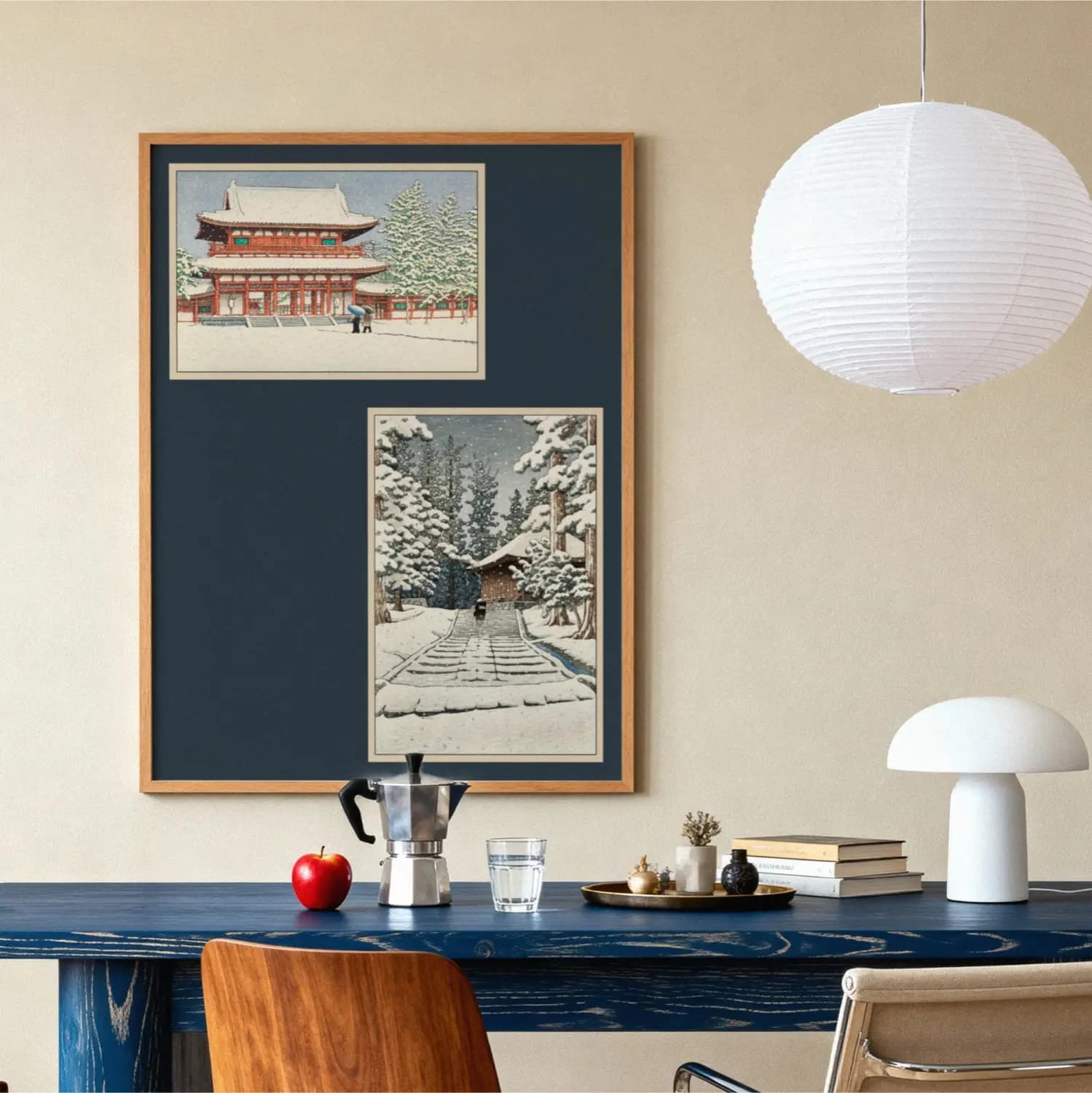 Snowy Temple Gate and Forest Shrine - product image