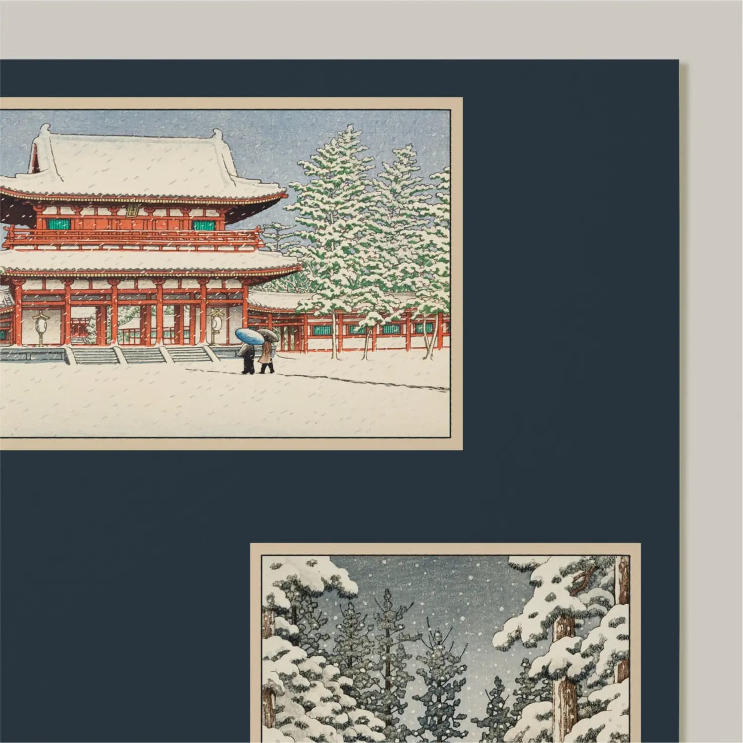 Snowy Temple Gate and Forest Shrine - product image
