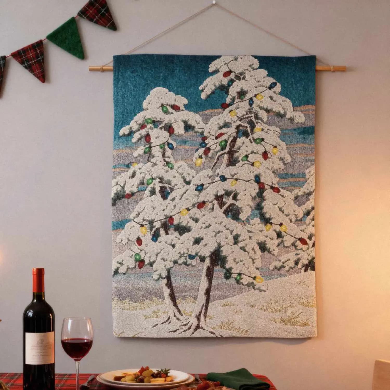 Snowy Pines Christmas Lights