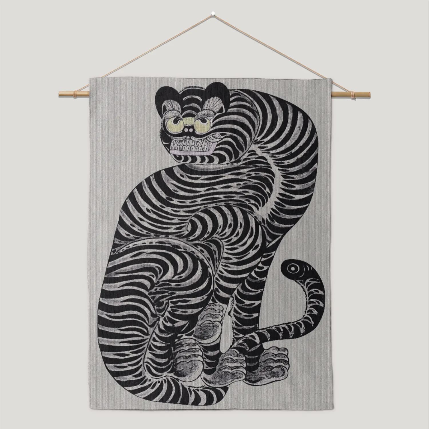 Japanese Tiger Woven Tapestry