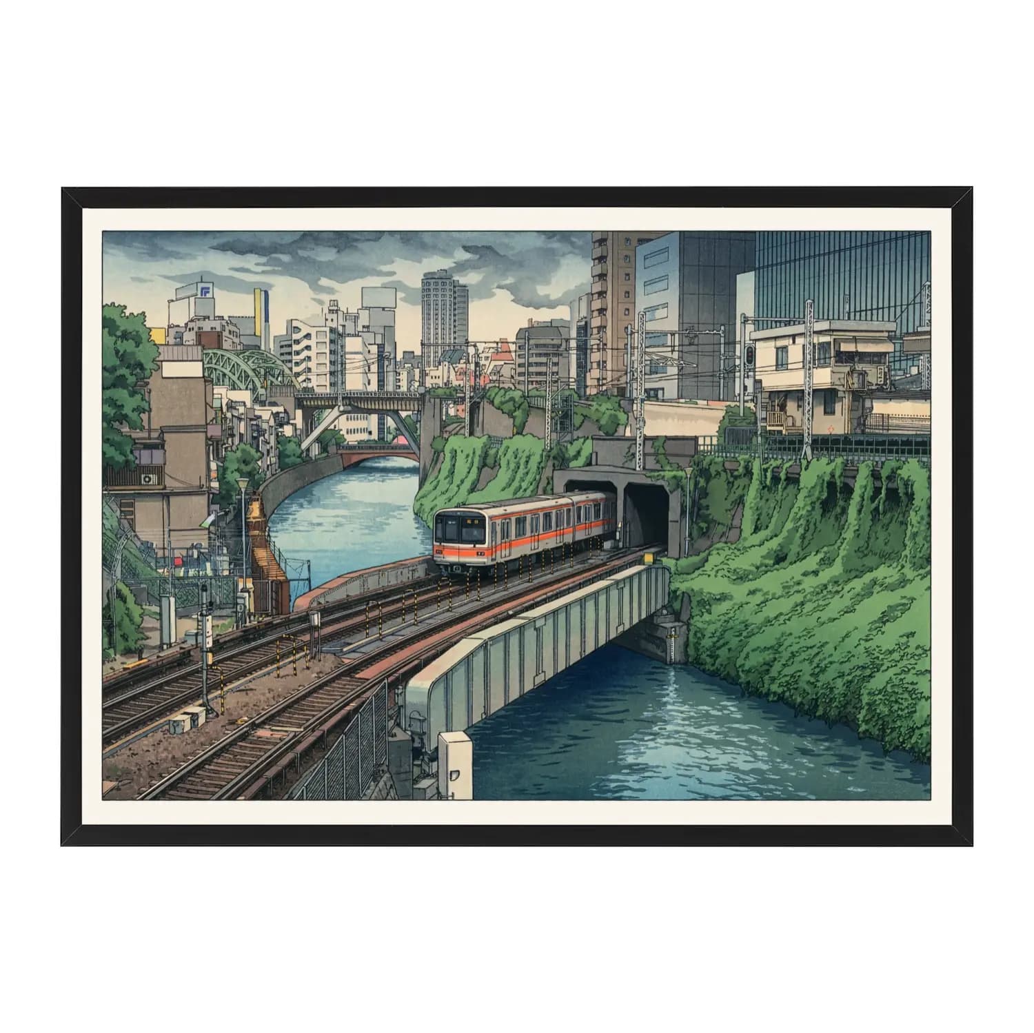 Commuter Train at the Green Bank