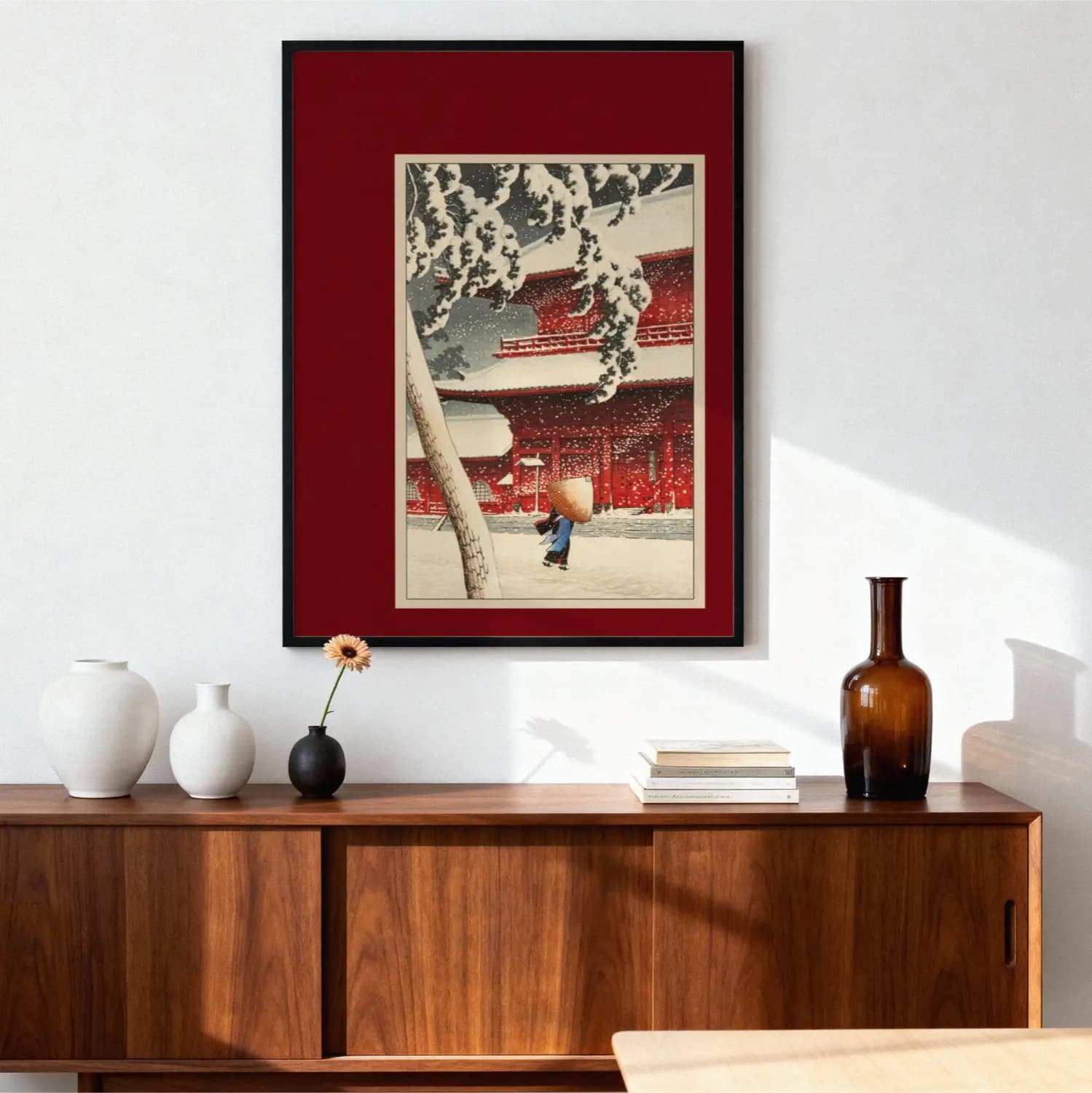 Red Temple in Snow - product image