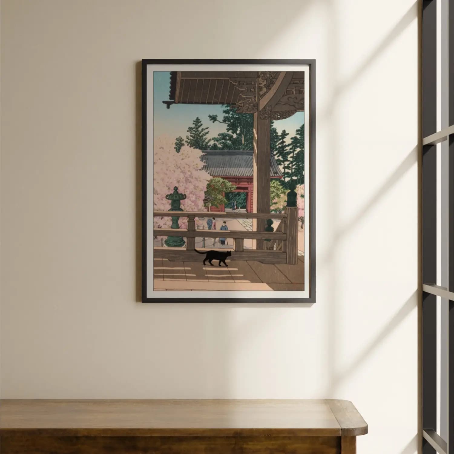 Myohonji Temple Cat in Spring - product image