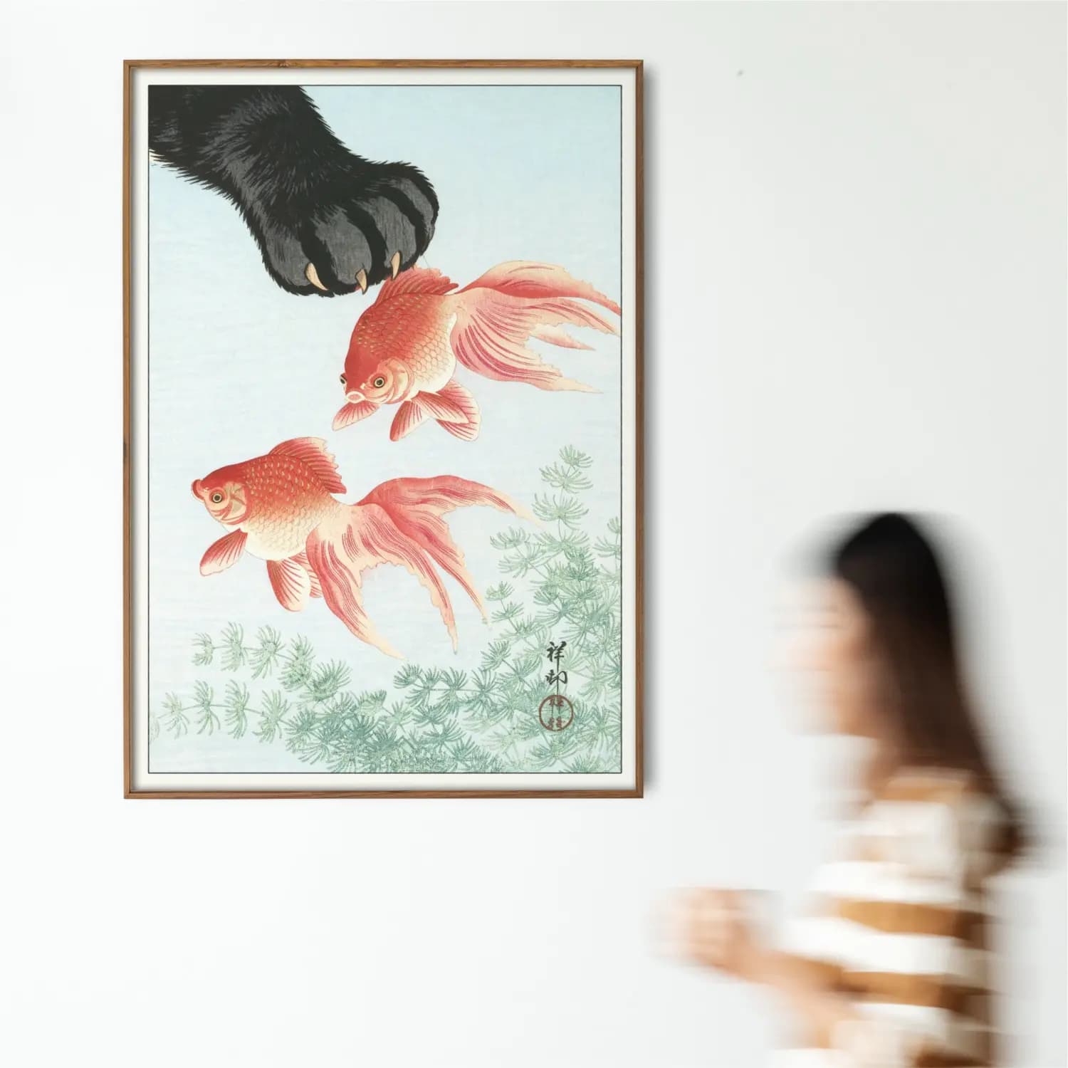 Two Goldfish and a Paw - product image