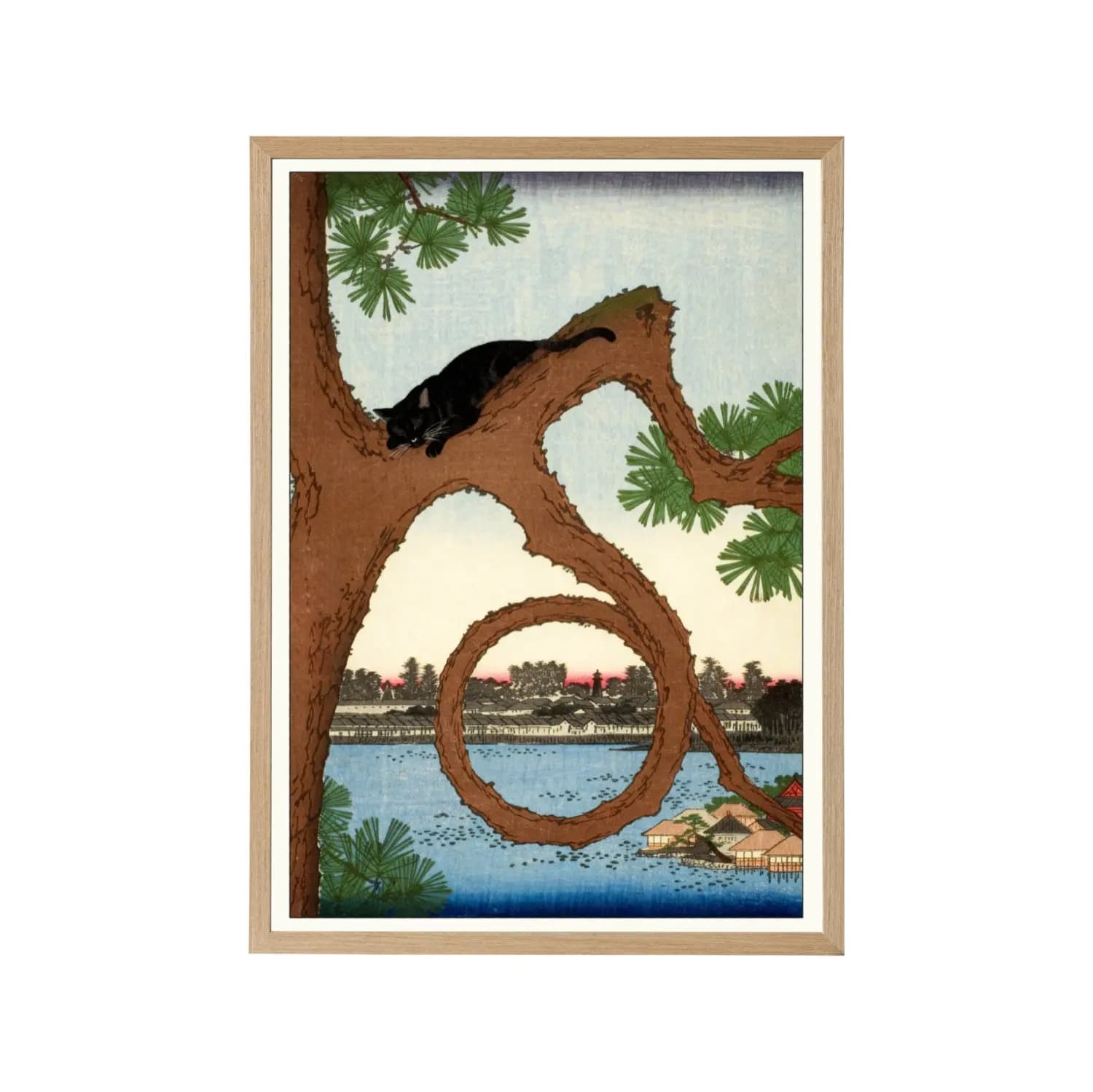Sleeping Cat on the Moon Pine - product image