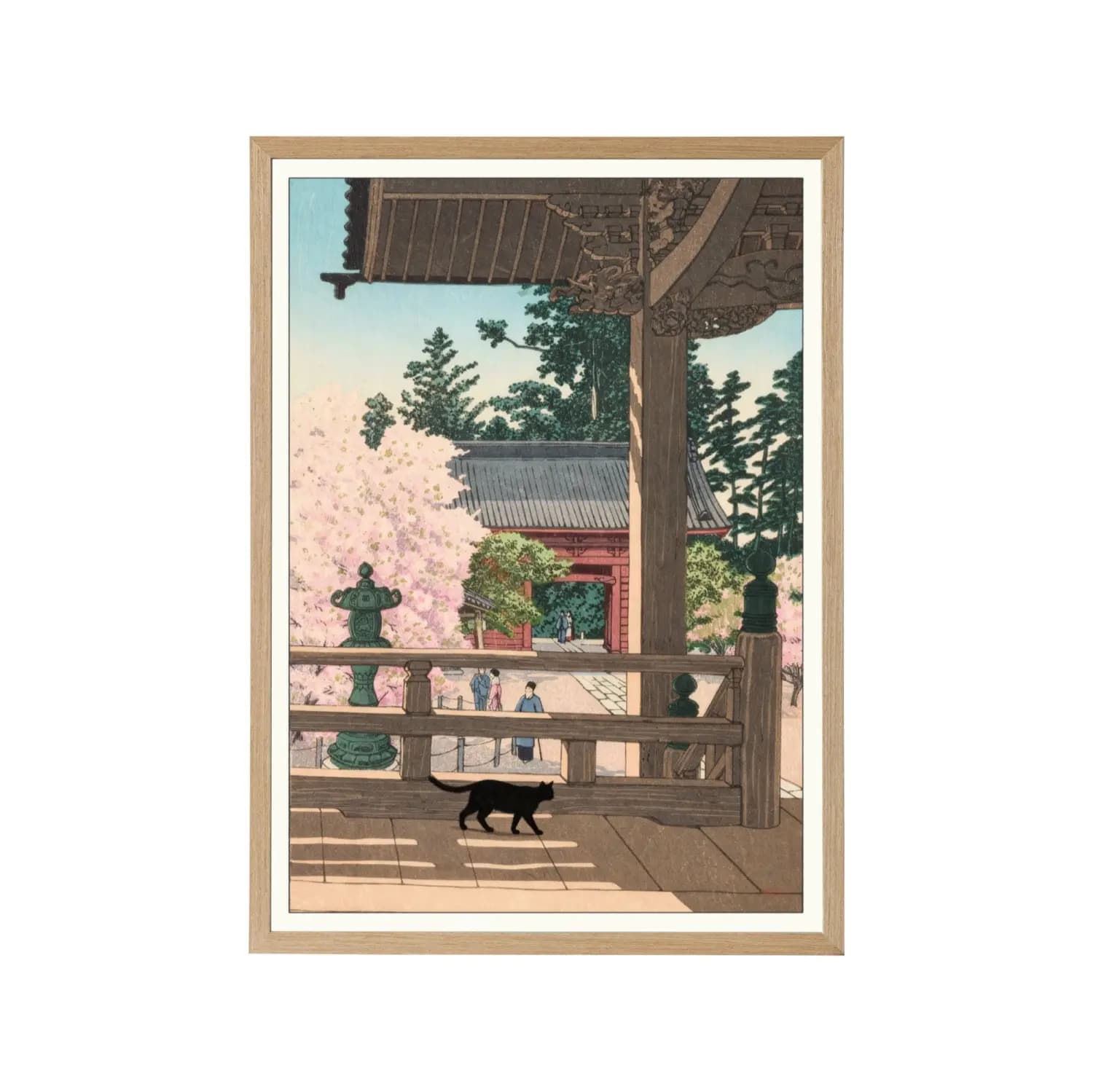 Myohonji Temple Cat in Spring - product image
