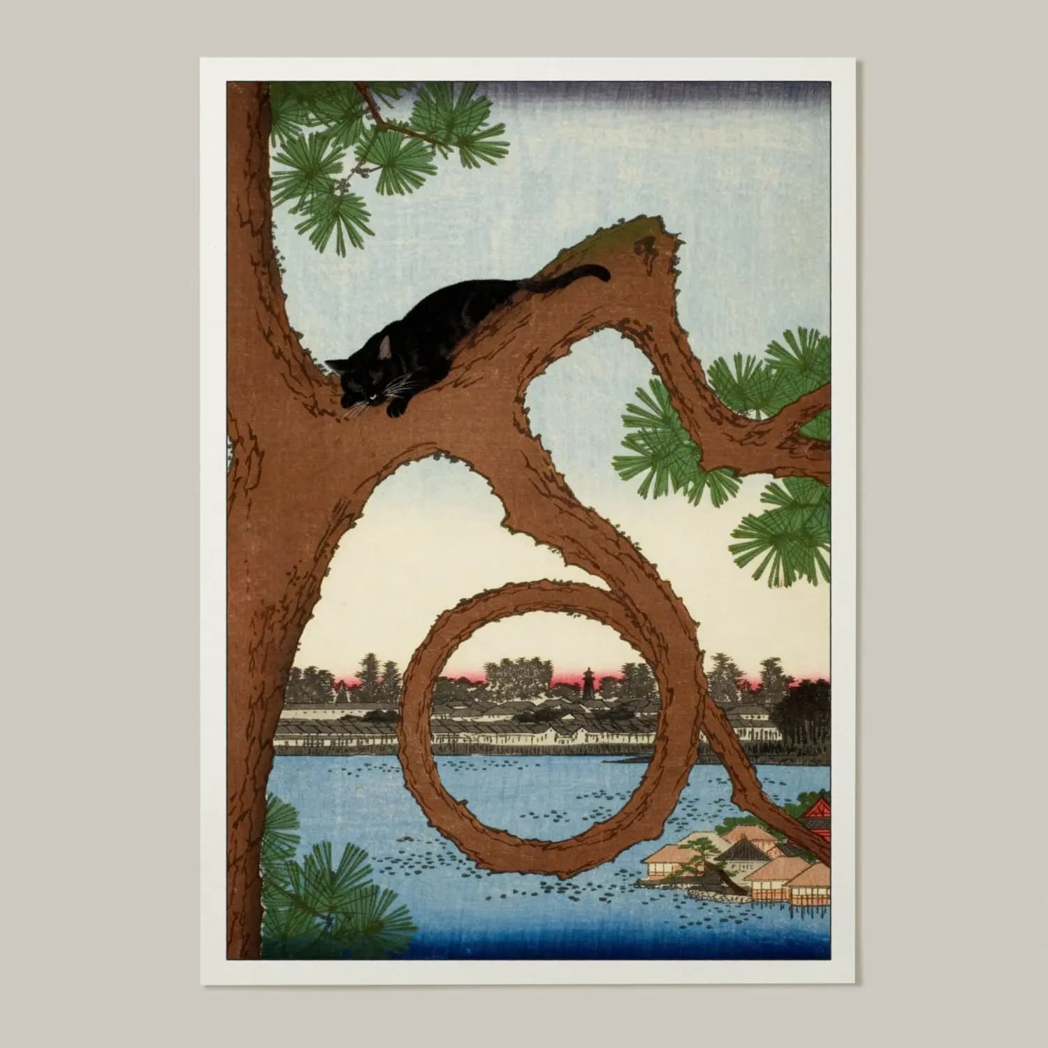 Sleeping Cat on the Moon Pine - product image