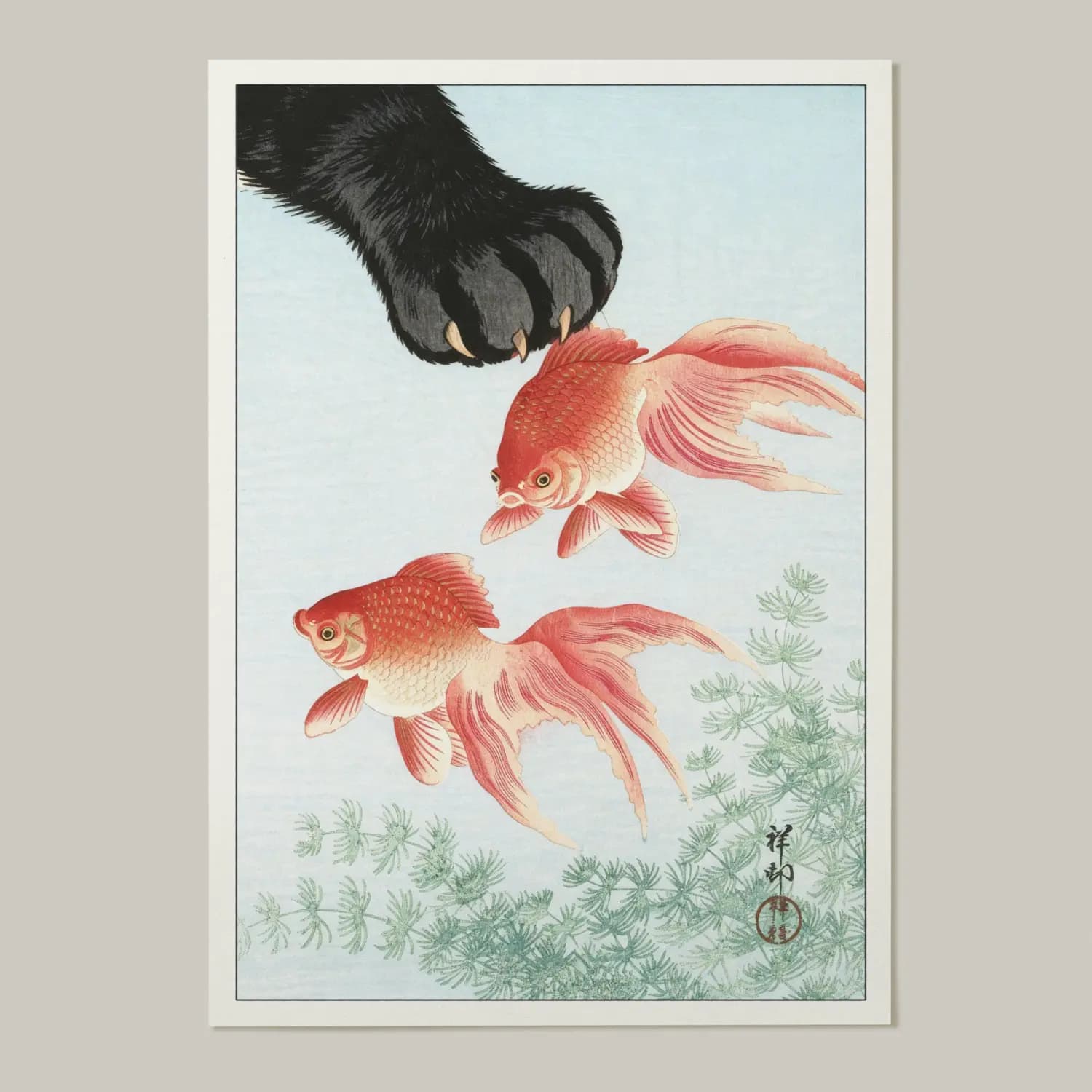 Two Goldfish and a Paw - product image