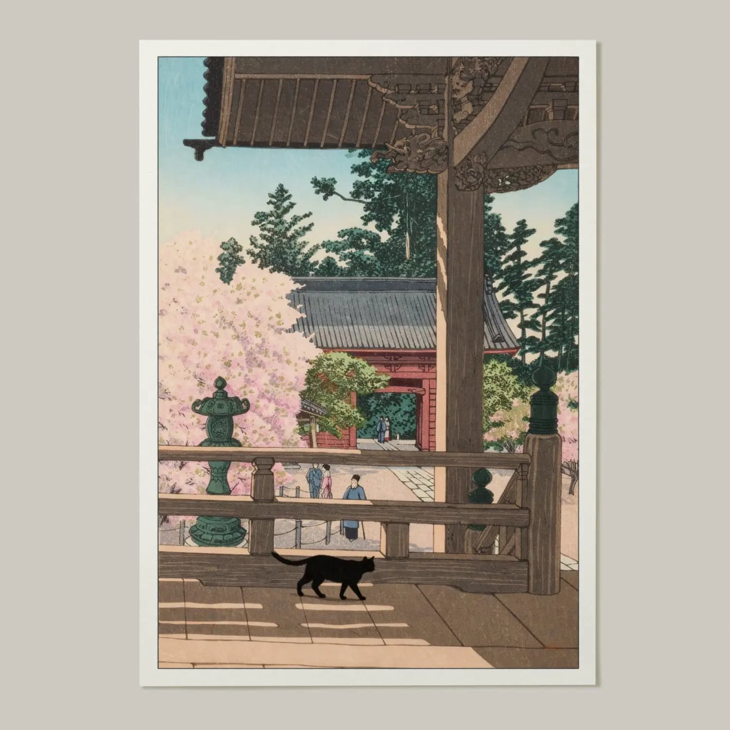 Myohonji Temple Cat in Spring - product image