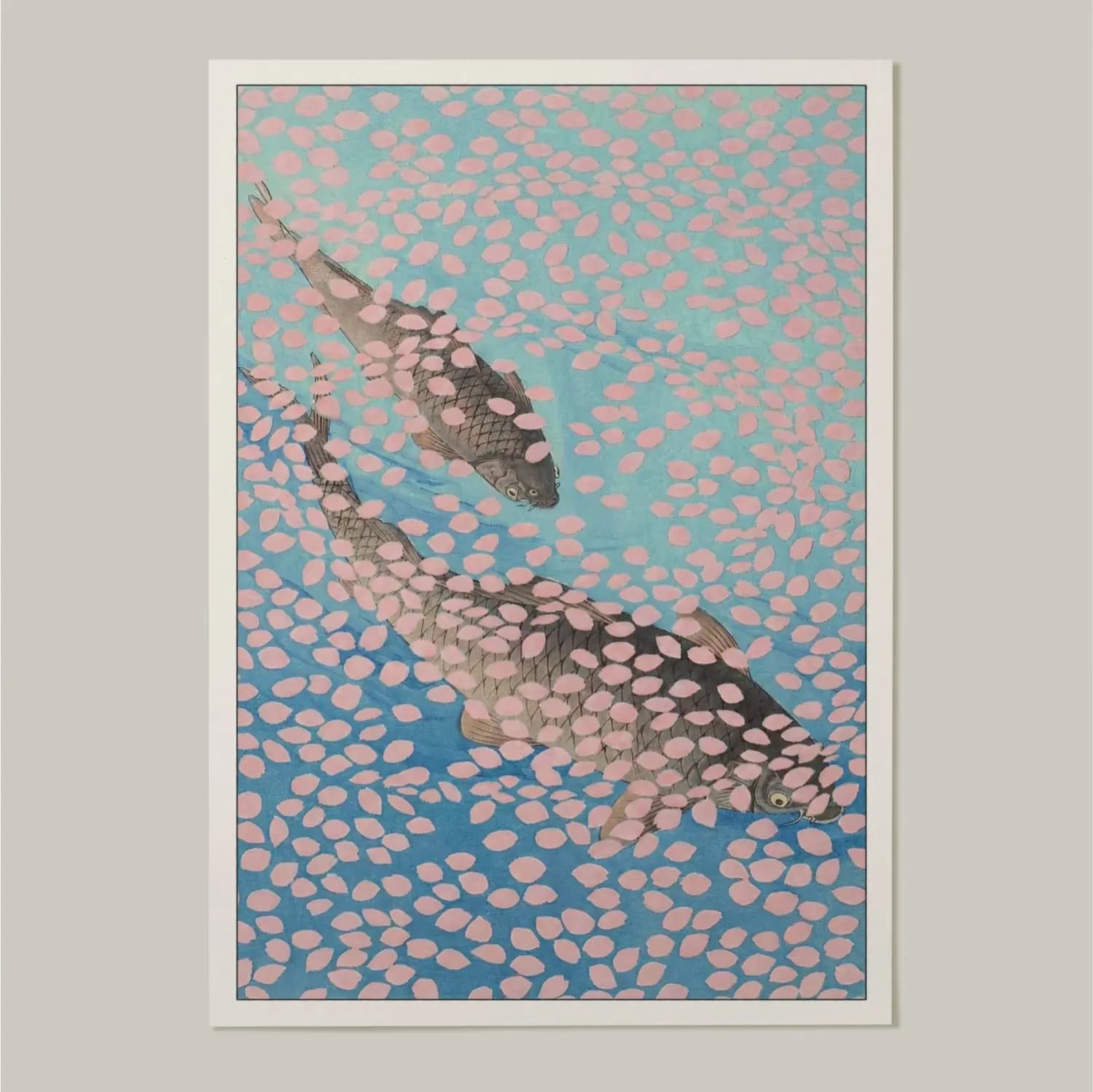 Japanese Koi Fish & Sakura - product image