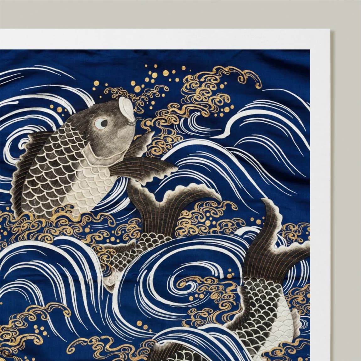 Japanese Carp in Waves - product image