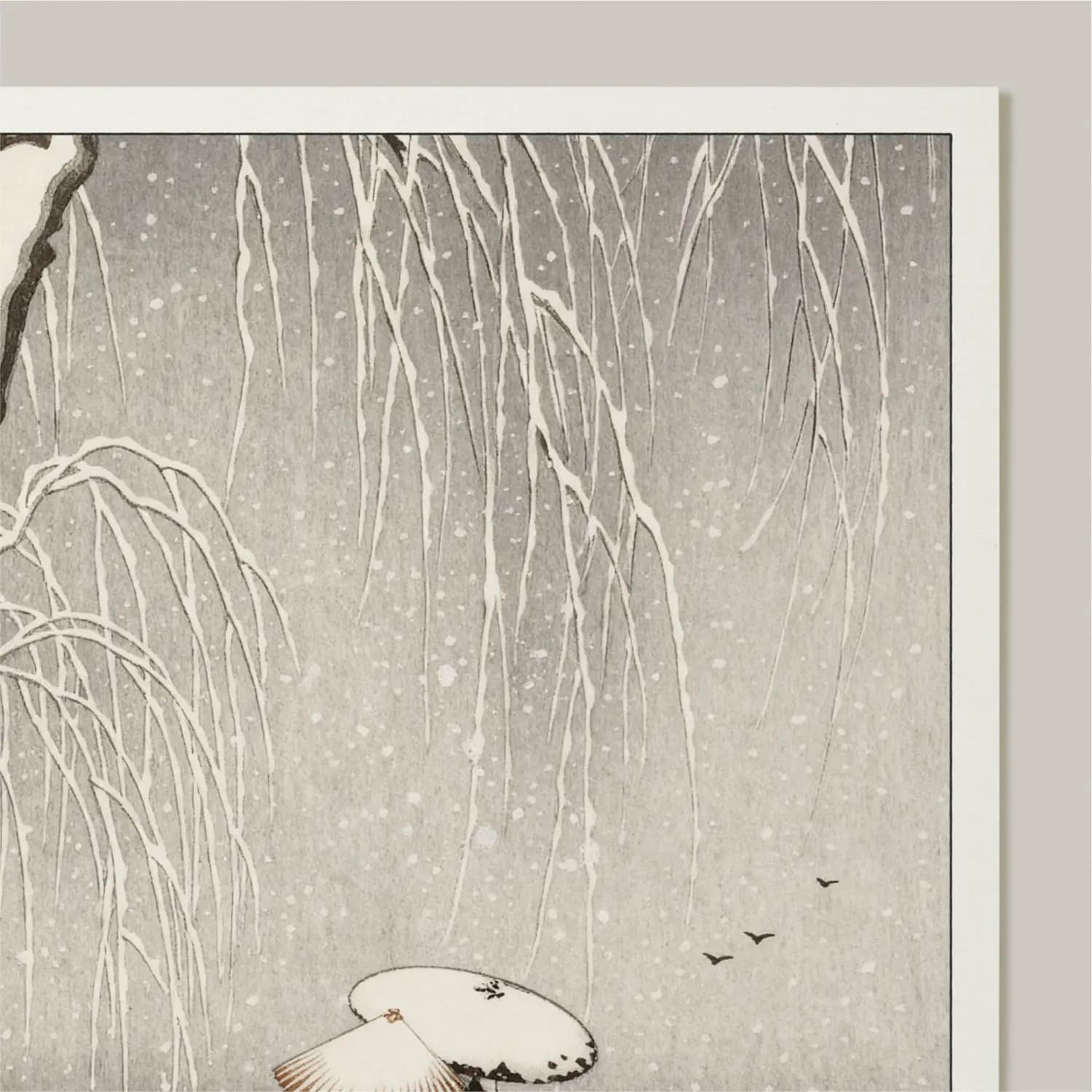 Winter Bridge with Geishas & their Cat - product image