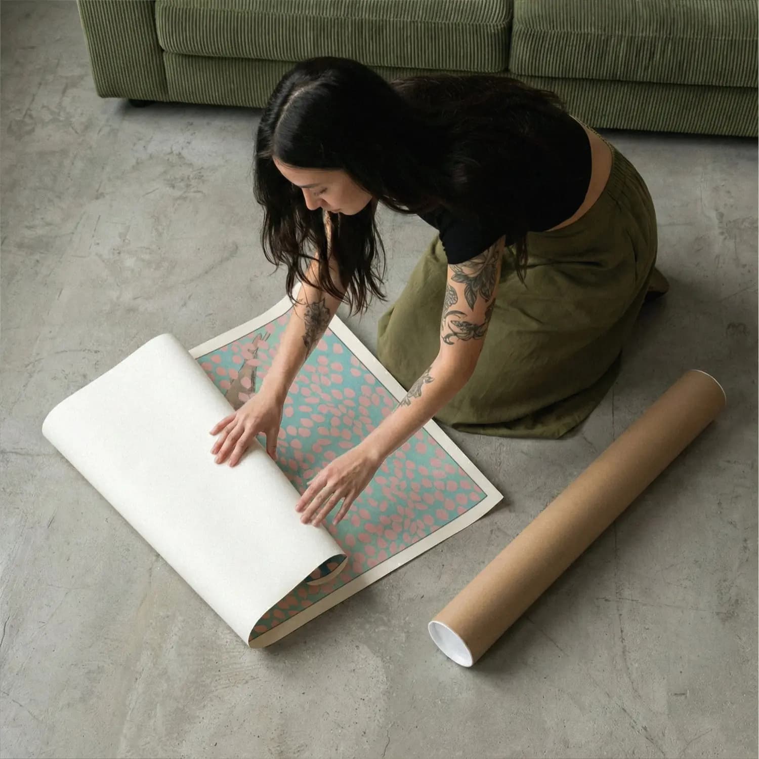 Japanese Koi Fish & Sakura - product image